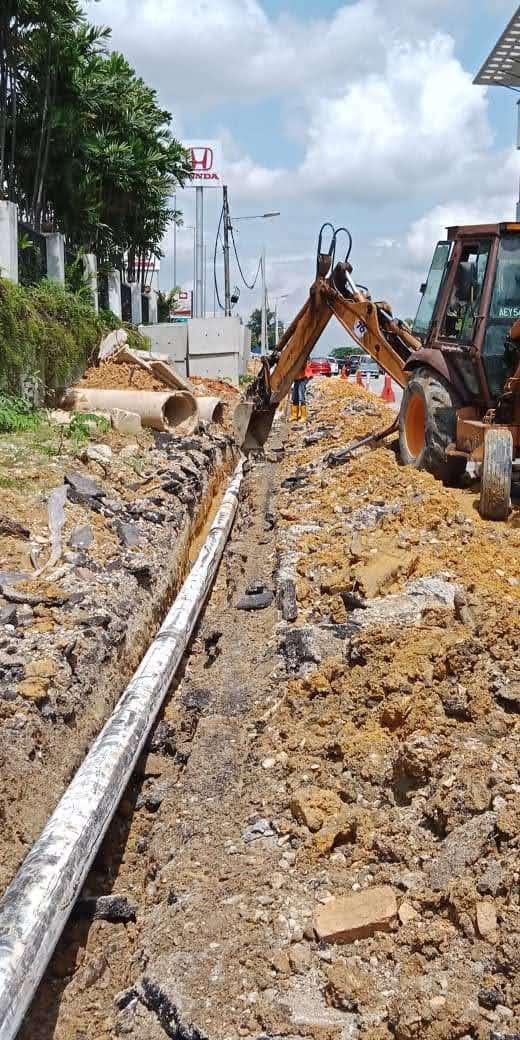 RELOCATE PIPE & REPLACEMENT 150mm MSCL